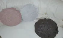 Comprar Conjunto  Almohadones A Crochet,deco,hogar,color A Elección