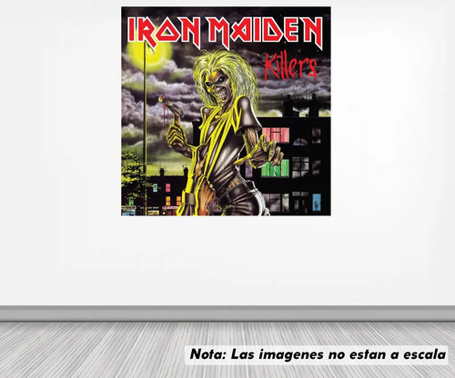 Vinil Sticker Pared 50cm Lado Iron Maiden Modld0051