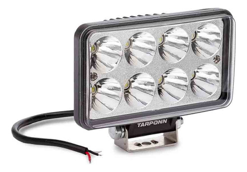 Combo Com 2 Faróis Auxiliar Retangular 8 Leds
