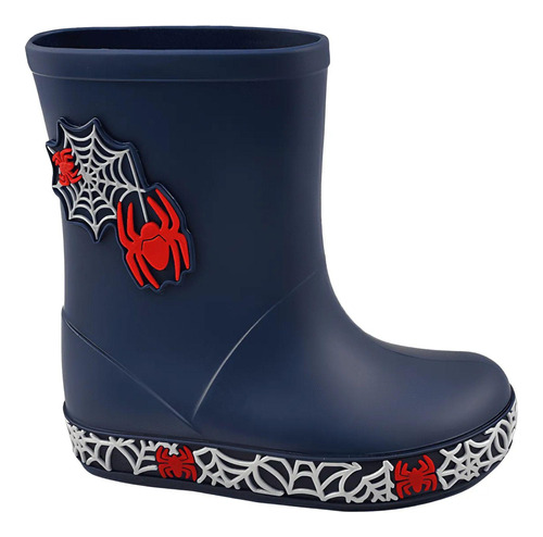 Bota Galocha Infantil Luelua H. Aranha 137006 Marinho Spider