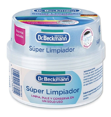  Super Limpiador Con Esponja -  Pote 300g - Dr. Beckmann