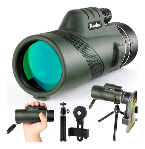 Pankoo 40x60 Telescopio Monocular De Alta Potencia Con Sopor