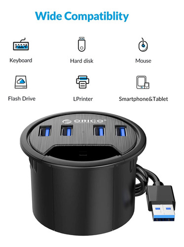 Concentrador Usb 4 Puertos Para Computadora