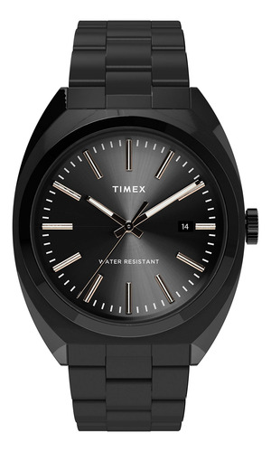 Reloj Timex Milano Xl 38 Mm Para Hombre Negro Con Tono Oro R