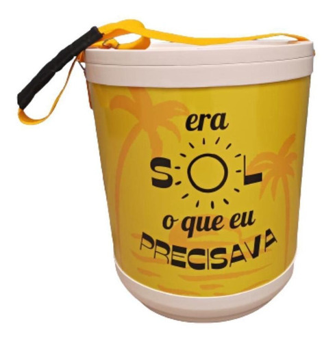 Plena Hydeia Cooler Térmico Anatômico 36 Latas Cor Amarelo