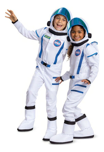Disfraz Traje Completo De Astronauta Talle 4 A 6 8 A 10 Años