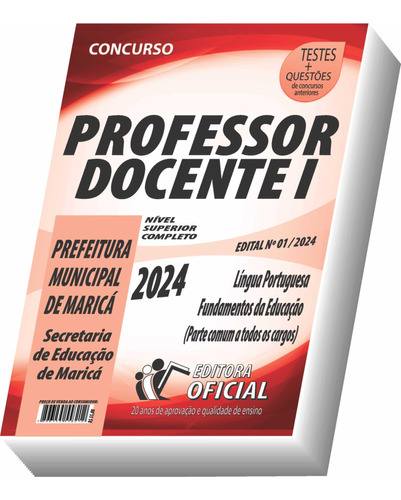 Apostila Maricá - Rj - Professor Docente I - Parte Comum