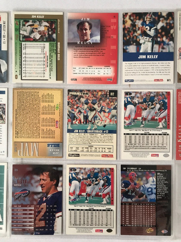 25 Cards De Jim Kelly Buffalo Bills Tarjetas E Inserts Nfl (Usado)
