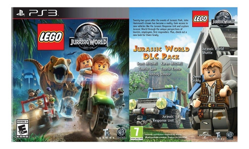 Lego Jurassic World + Dlc ~ Videojuego Ps3 Español