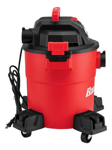 Aspiradora Para Seco Y Humedo Bauer De 6 Gal Y 4hp Color Rojo