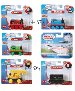 Son 6 Trenes Thomas & Friends, Metal Engine Fisher Price. Color Az, V, B, Am, N, R Personaje Diesel,harold,kevin,percy,rosie,thomas