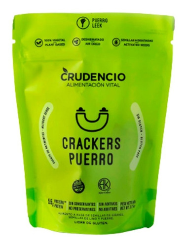 Crackers Puerro Crudencio Vegano | Libre De Gluten | Kosher