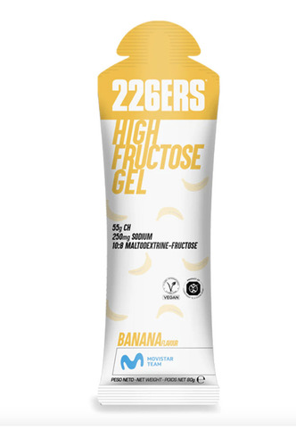 226ers High Frutose Gel 80gr (10 Sachês) Sabor Banana