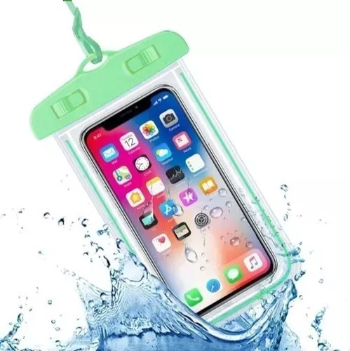 Funda Porta Celular Impermeable Protector Agua Nieve Lluvia 