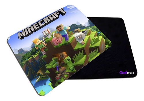 Mousepad Liso 20x17 Cm Grafimax Minercraft Videojuegos