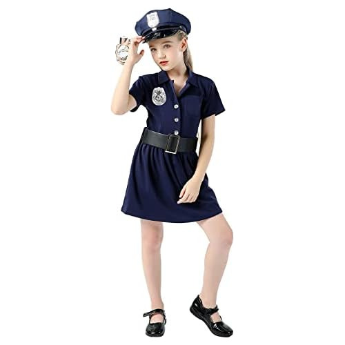 Disfraz De Oficial De Policía Niños Y Niñas, Vestirs...