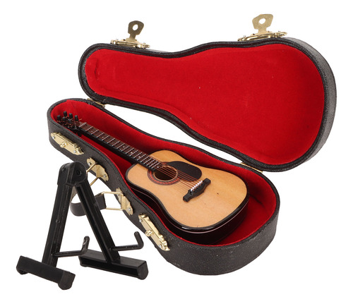 Guitarra En Miniatura Modelo De Madera De Alta Simulación El