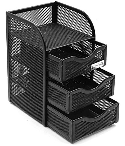 Easypag Mesh Cute Desk Accessories Organizador Caddy 3 Cajon