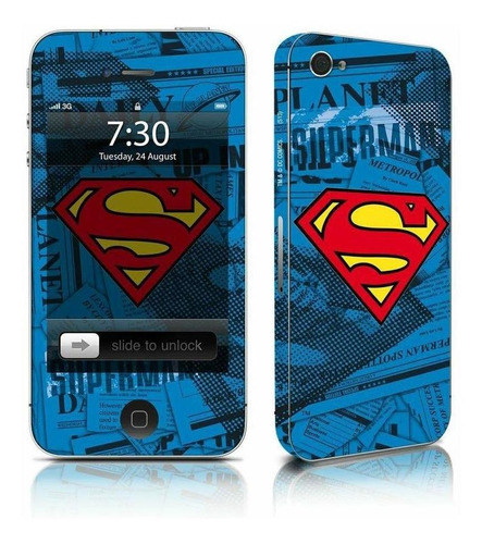 Adesivo Para Celular Superman Logo - Para iPhone 4