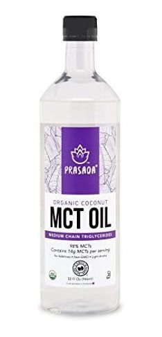 Prasada Orgánica Aceite De Coco Mct (32 Oz) | 14g Por Porció