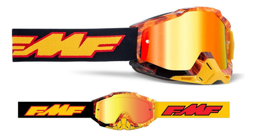 Antiparras FMF Powerbomb Enduro-Motocross con lente espejada