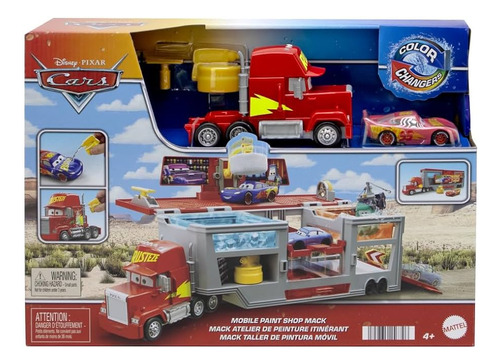 Cars Color Changers - Mack Taller De Pintura Movil - Mattel 