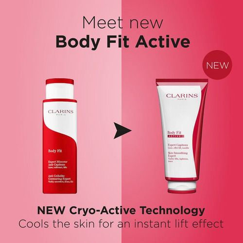 Clarins Body Fit 400ml. Gel Tratante De Celulitis. Durazno Y Menta