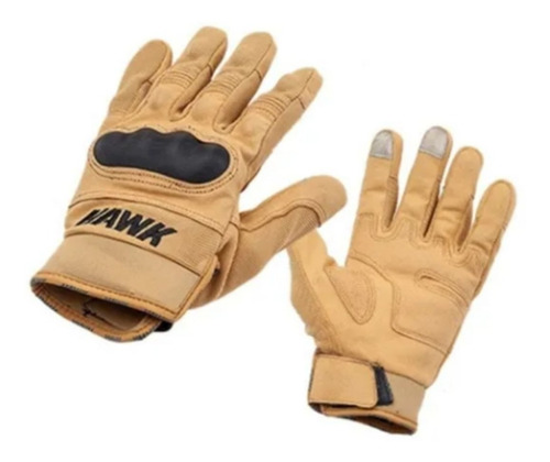 Guantes Hawk Army Camel Dedo Completo// Global S