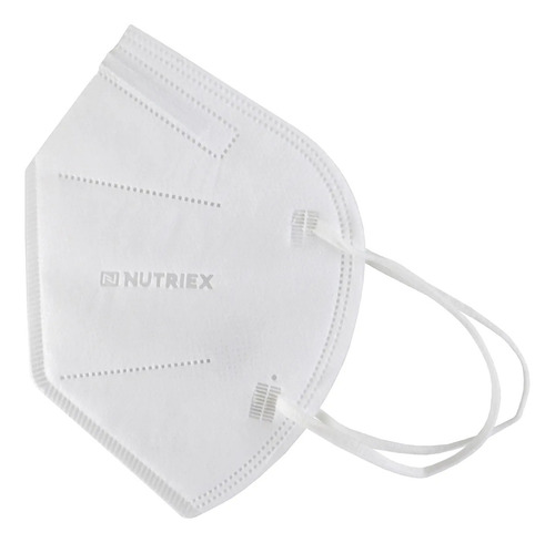 Kit 3 Máscaras Pff2 Proteção 5 Camadas Cor Branco Nutriex