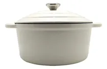 Comprar Olla Iron Cast De 26 Cm White Con Mango Cocina Menaje Keep