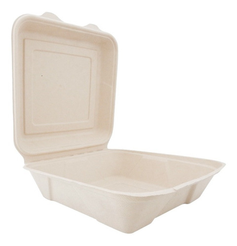 We Care - 200 Contenedores 9x9x3 Biodegradable Y Compostable