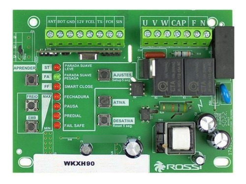 Central Placa Motor Kxh30fs Sensor Hall Dz3 Dz4 Nano Rossi Cor Verde-escuro