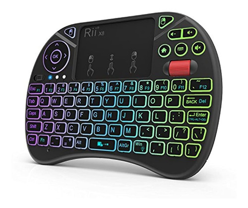 Mini Teclado Inalámbrico Usb Con Ratón Touchpad Rgb