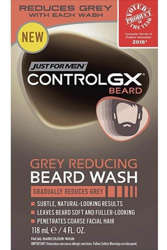 Shampoo Control Gx Para Barba - Redutor De Grisalhos 118ml