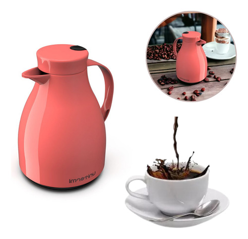 Garrafa Térmica Café Leite Bule Premium 1,0 Lts