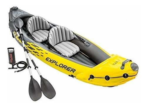 Intex Explorador K2 Amarillo 2 Persona Kayak Inflable Con Re