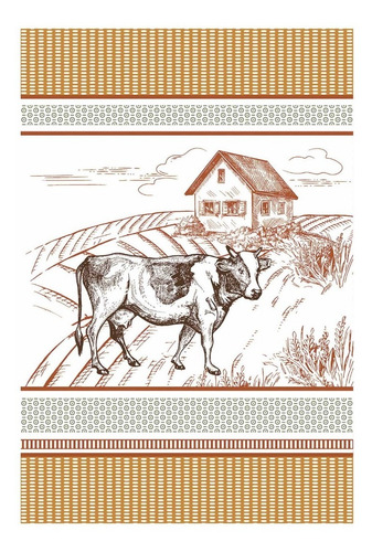 Imagem 3 de 9 de Kit C/7 Panos De Copa Prato Atoalhado Lepper Felpudo 41x64cm
