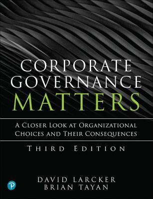 Corporate Governance Matters - David Larcker