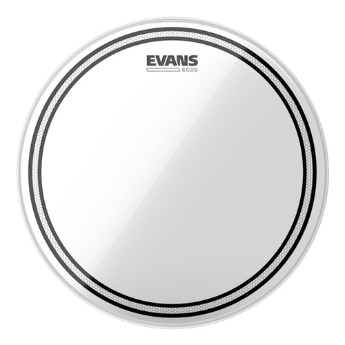 Imagen 1 de 7 de Parche Evans Ec2 Hidraulico Clear Capa Doble 14 Pulgadas