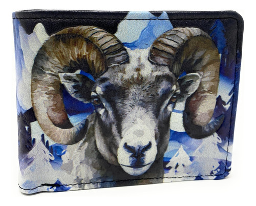 Shag Wear Big Horn Sheep Cartera Plegable Hombre Y Piel