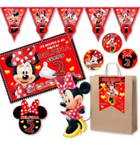 Comprar Kit Imprimible Minnie Roja Con Candy Bar 100% Editable