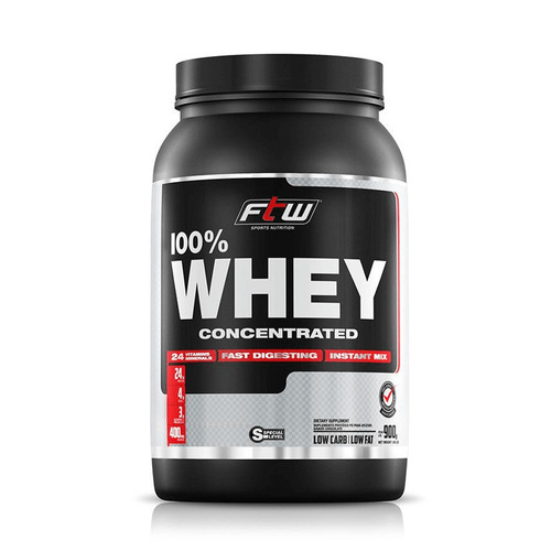 Whey Protein 100% Concentrate Ftw Sabor Baunilha - 900g