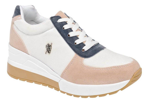 Tenis Mujer American Polo 2222 Blanco Coral 099-032