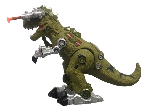 Dinosaurio Rex Robot Bota Humo Movimiento, Luces Y Sonidos