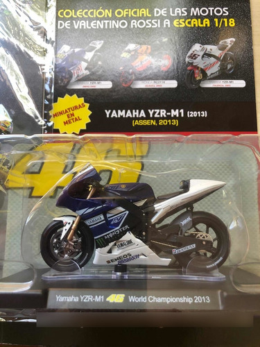 Valentino Rossi Mis Motos 1/18 Nro.1 Yamaha Yzr-m1 2013
