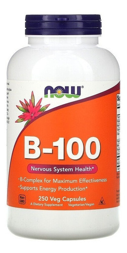 Now Foods Vitamina B-100, 250 Vcaps Sfn