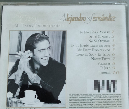 Cd Alejandro Fernández Me Estoy Enamorando (Usado)