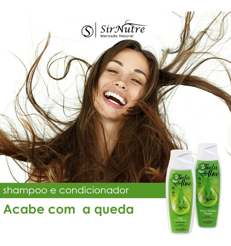 Kit Shampoo E Condicionador Sirnutre Babosa Nutrição Fortale