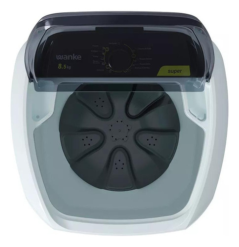 Máquina De Lavar Wanke 8,5kg Super Lwbe085t3 Branco 220v