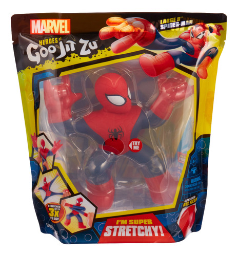 Goo Jit Zu Héroe Marvel De Lujo Spiderman 12¨
